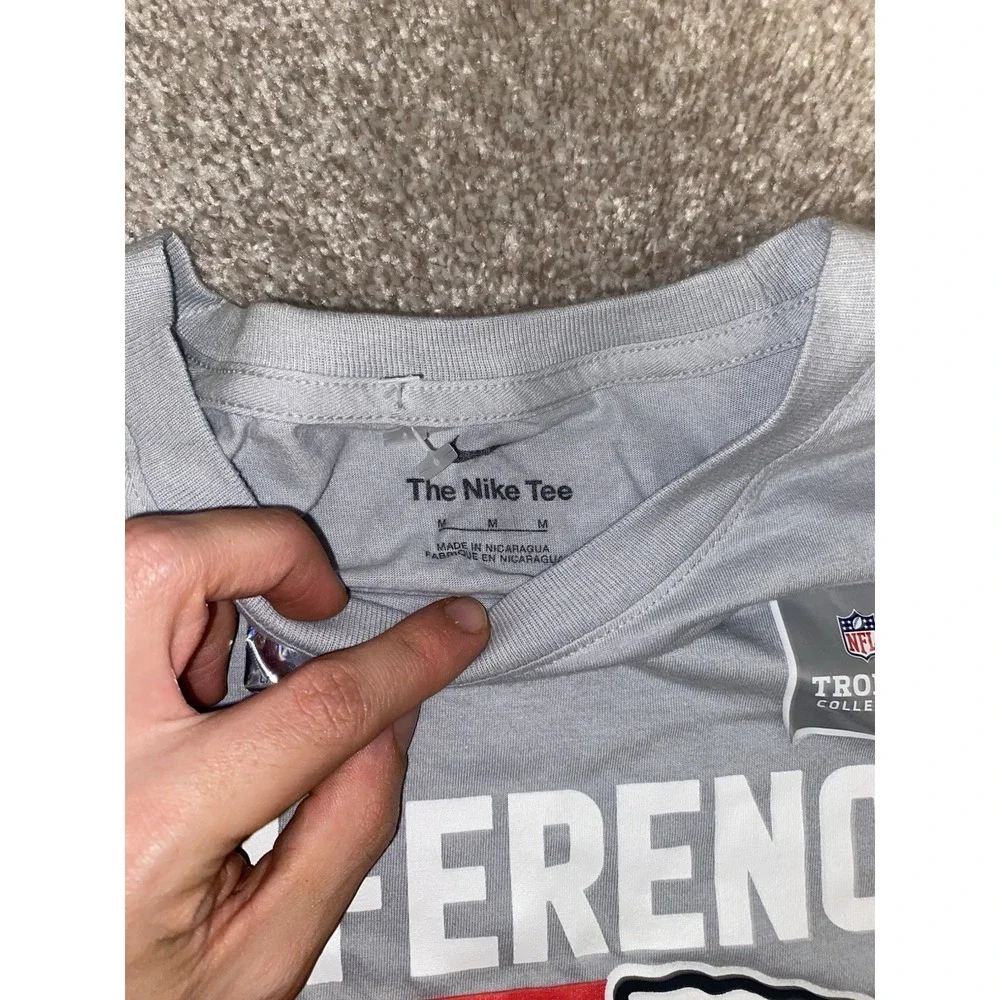 Kansas City Chiefs Nike Tee Conference Champions Gray Men M‎ Chiefs Kingdom NFL